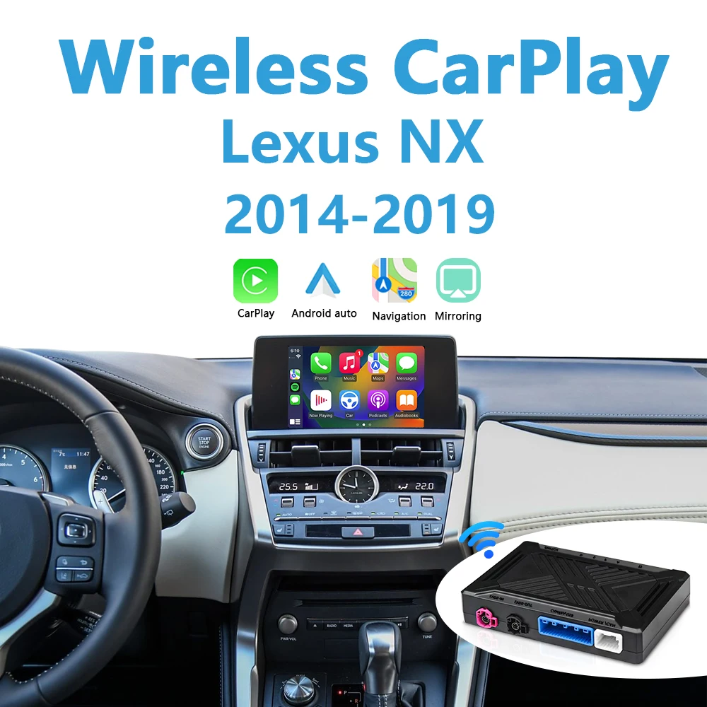 LEXUS NX Apple CarPlay Interface 2013-2020 Retrofit Wireless Android Auto Plug&Play Upgrade iPhone Mirror Reverse Camera