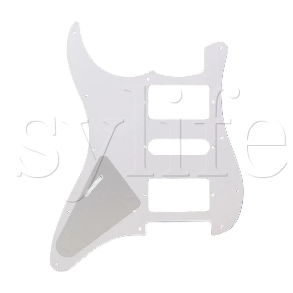 White Guitar Pickguard 11 Hole HSH for Guitar