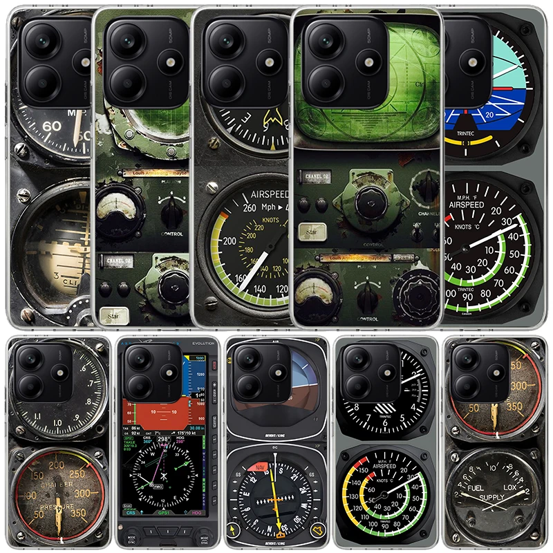 Phone Cases Aviation - Aviation Aeroplane Helicopter Cockpit Instrument Soft