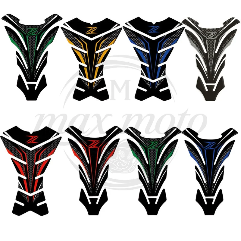 

3D Fishbone Anti-Slip Tank Pad Sticker Decal for Kawasaki Z1000 Z900 Z800 Z250 motorcycle decorative sticker Fuel Tank Protector