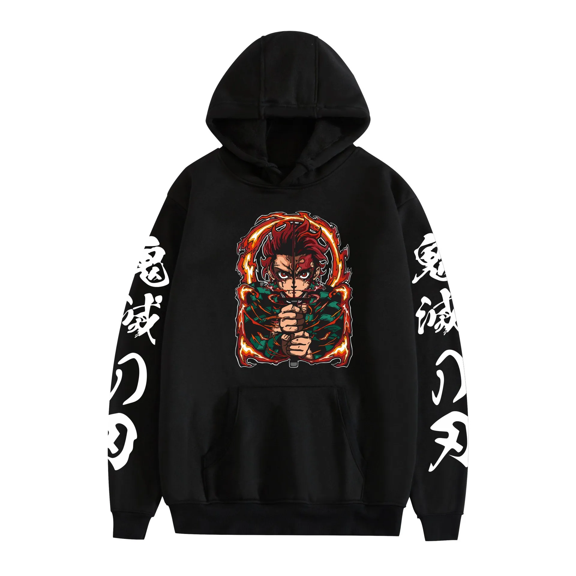 Anime Demon Slayer Character Street Trendy Women's Clothing Sports Style Creative Fun Fashion Matching Casual Life Hoodie