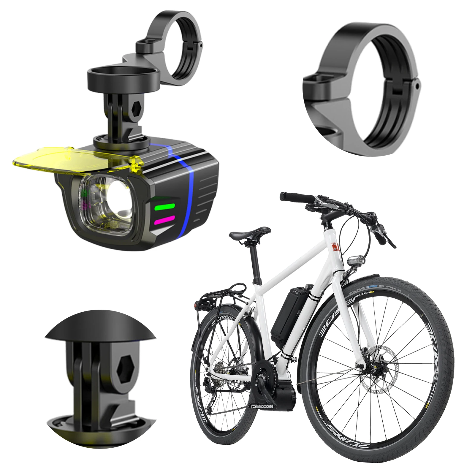 

Светодиодная велосипедная фара с отключением, интеллектуальный пульт дистанционного управления, потолочный светильник MTB, высокая яркость, велосипедный светильник, аксессуар для велоспорта