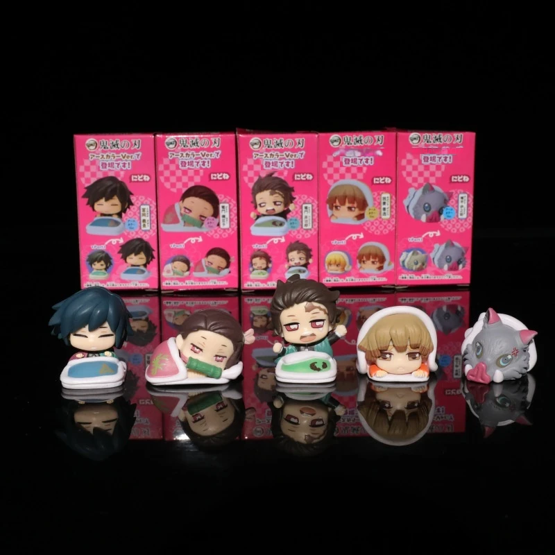 

5 шт./компл., аниме-фигурка Kawaii Q, версия, сна, экшн-фигурка, модель из ПВХ, кукла, игрушка, Rement, украшение для рабочего стола, сувенир