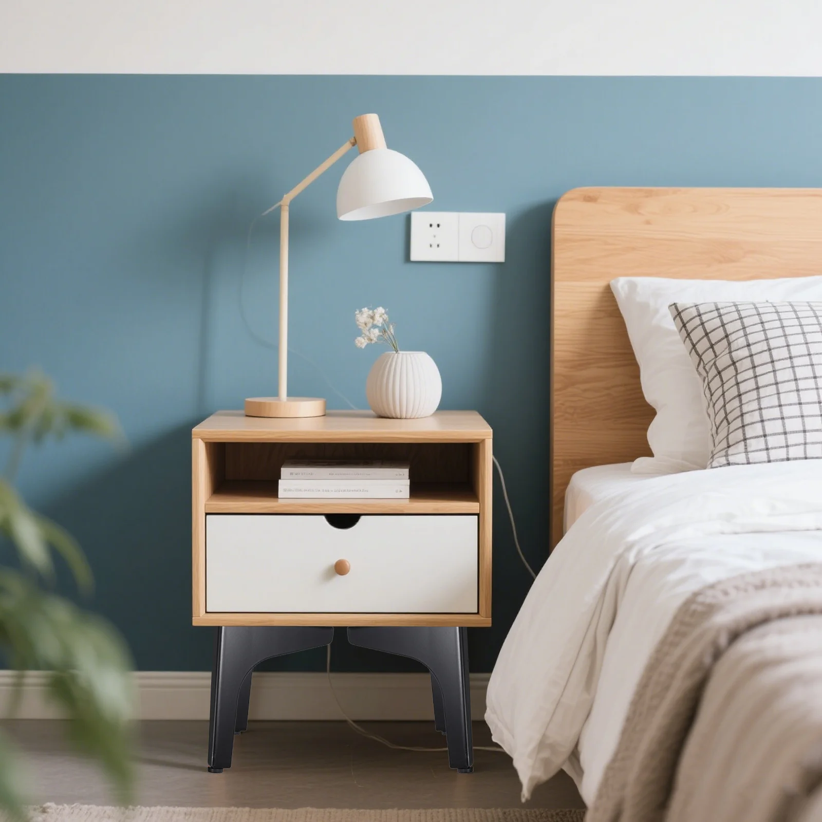 

2Pcs Metal Triangle Furniture Legs Stable Sofa Coffee Table Cabinet Replacement Feet with Floor Protection Sofa Legs