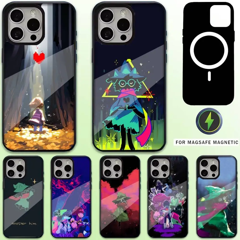 

D-Deltarune Ralsei-S Phone Case For iPhone17,16,15,14,13,12,11 Plus,Pro Max Magnetic Magsafe Wireless Charging