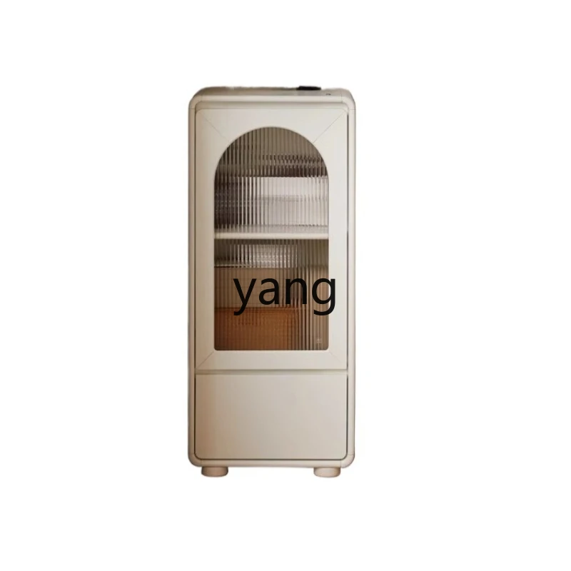 

HRC solid wood TV cabinet side cabinet living room white cream wind vertical cabinet household small apartment floor