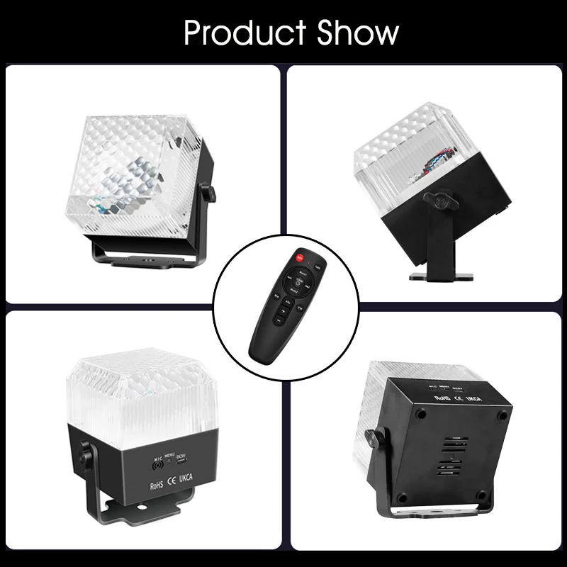 New Multifunctional LED Party Light Voice Control Home Night Light KTV Stage Disco Light Projector For Holiday Party Wedding Bar