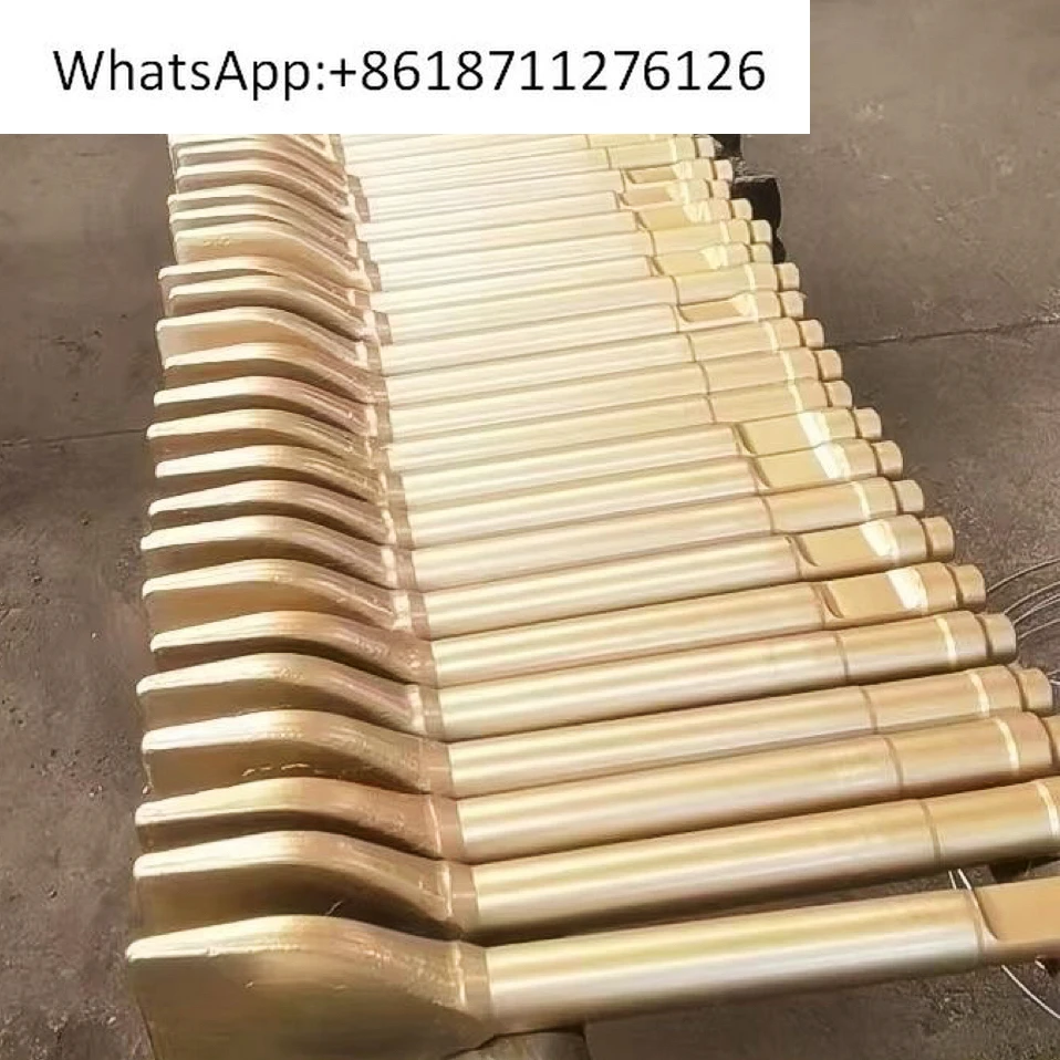 Excavator breaker drill rod flat head one-word satin one-word spatula gun fiber 45/53/68/75