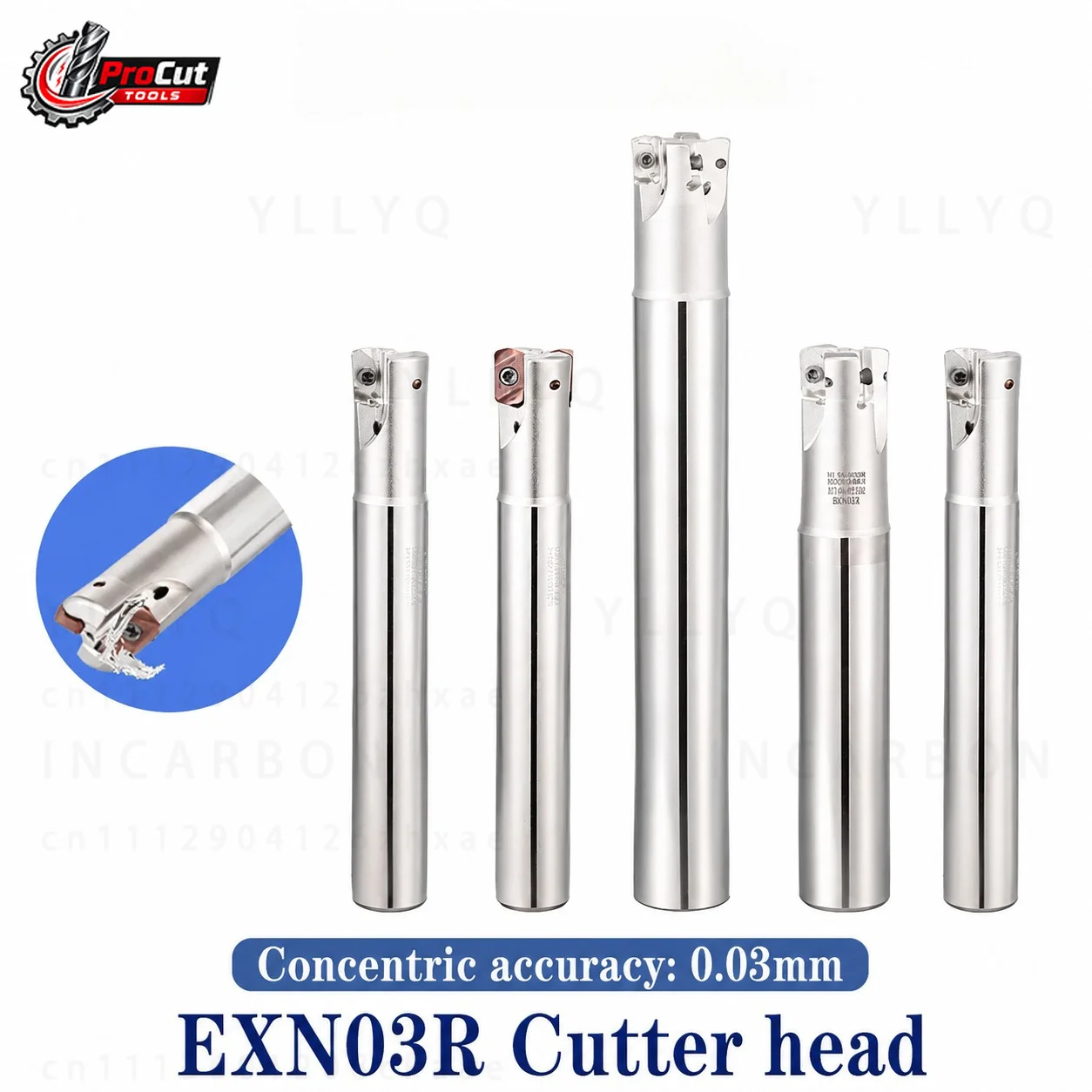 EXN03R Double Sided Heavy Duty Milling Tool Holder C15 C16 C19 C20 C24 C25 C32 120L 150L 200L For LNMU0303ZER CNC Milling Insert