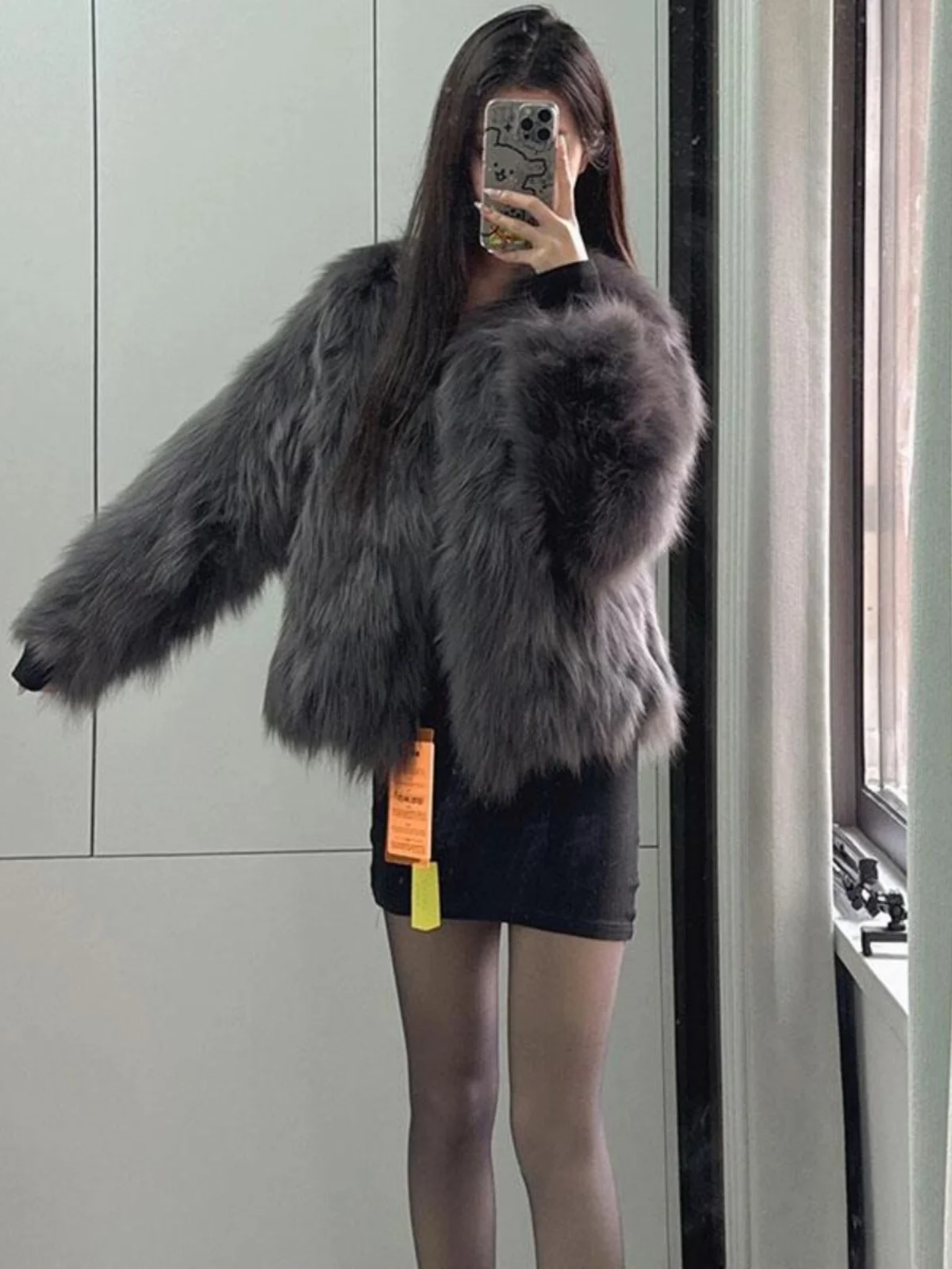 Fujia Qianjin Young Sle Imitation Fox Fur Fur Outerwear Women Winter High-Grade Short Plush One Coat