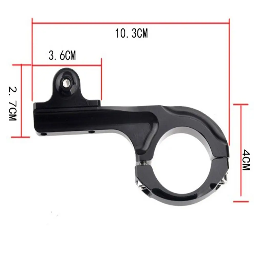 Black Bike Handlebar Mount Holder Ring Clasp Camera Stand Bike Handlebar Clip Sports Camera Accessories Aluminum for Gopro