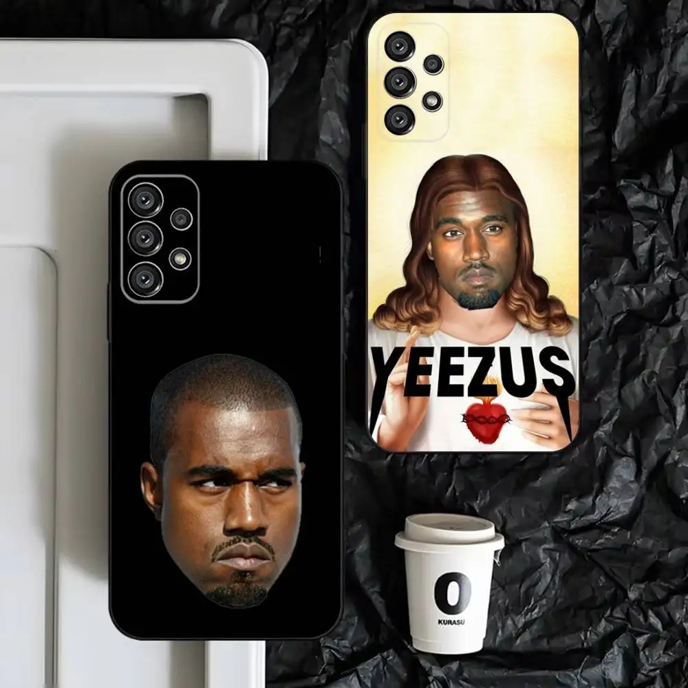 Funny K-Kanye West Ye Phone Case For Samsung S26 S25 S24 S23 A56 A71 PLUS ULTRA,Soft Silicone Black Cover