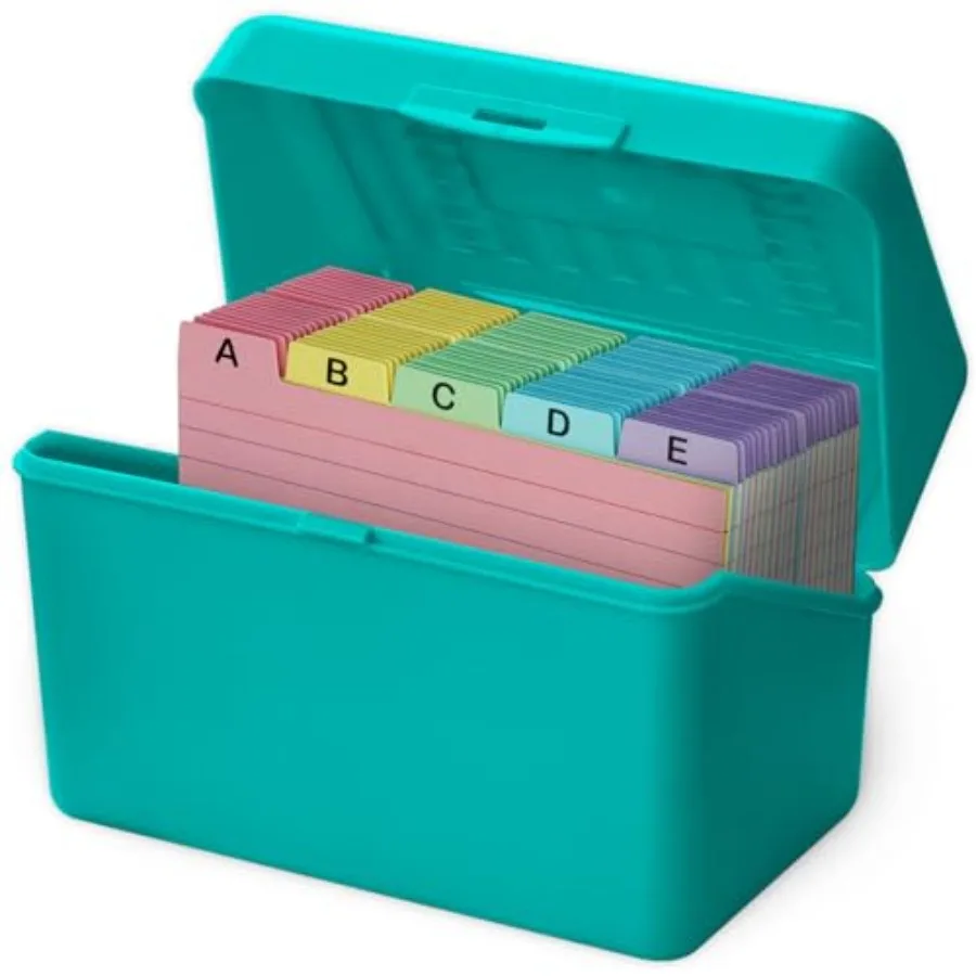 

46 Inde Card Holder Bo with 100 Cards Dividers Tabs