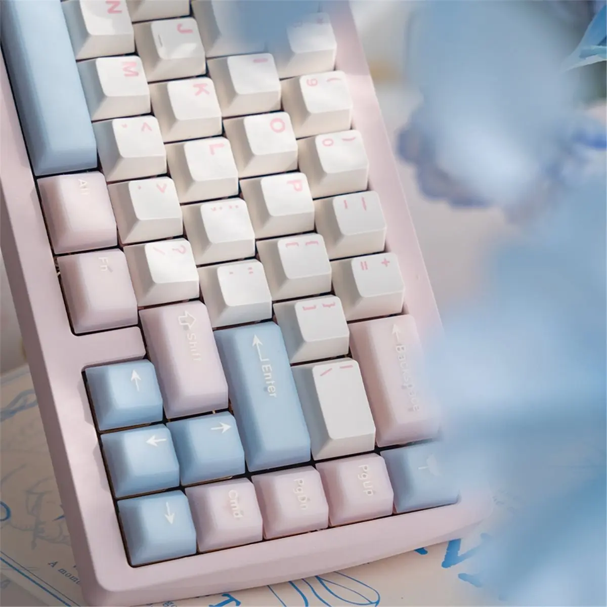 

164 Keys Cherry Profile Keycaps Set for Mechanical Keyboards, Double Shot PBT+PC