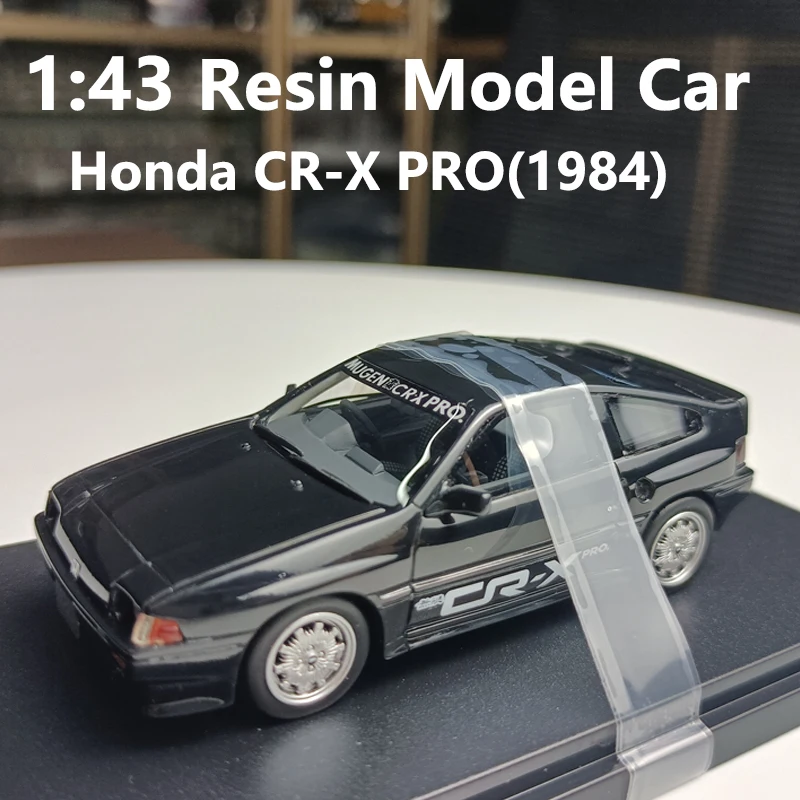

Приветствующая масштабная модель автомобиля 1:43 Honda CR-X PRO (1984), литая под давлением смола, модель автомобиля, высокая имитация игрушек, коллекция для мальчиков, подарок
