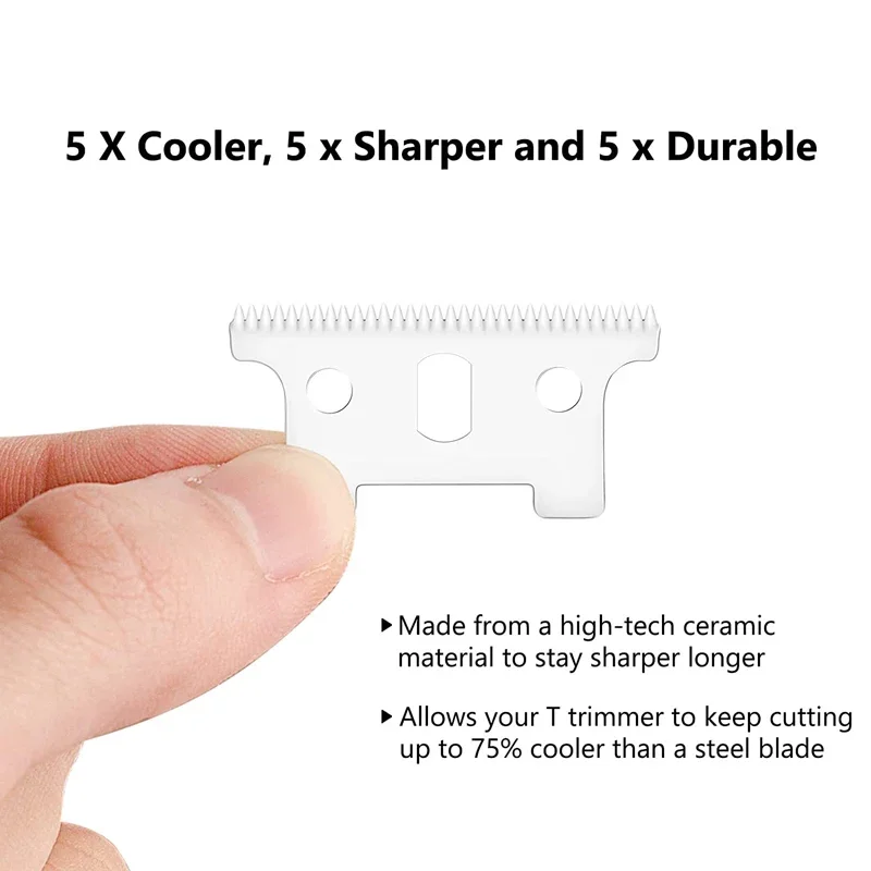 شفرات بديلة احترافية تناسب أداة تشذيب Andis Out Line GO، GTO، GTX، SL، SLS Headliner، LS2، LS3، السيراميك والفولاذ الكربوني