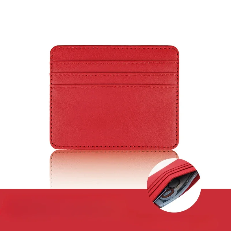 Man Purses Ultra Thin Mini Business Bank Credit Card Holder Wallet Simple Black Women Small Coin Cards Cover Pouch Case Bag 01 - Image 3
