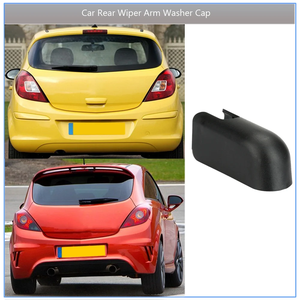 Black Car Rear Wiper Arm Washer Cap Nut Cover for Vauxhall MERIVA CORSA ZAFIRA VECTRA TAILGATE Corsa C (01-06) Car Wiper Arm Cap