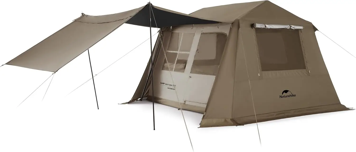 

Палатка Village Instant Tent, для 4-8 человек, с полным тентом-навесом, водонепроницаемая, большая, для кемпинга на природе и в автомобиле