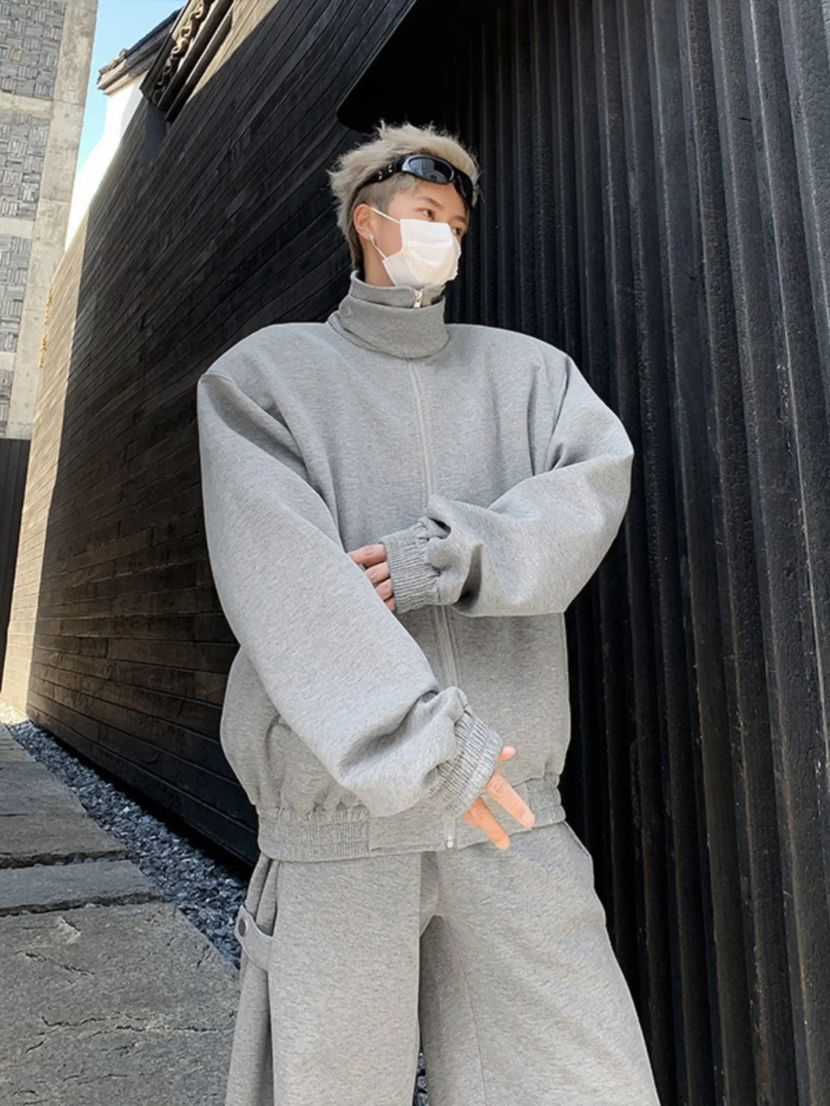 

Спортивный костюм Cleanfit в американском ретро-стиле для мужчин: крутой кардиган-худи с длинным рукавом для повседневного отдыха, для подростков, весенний сезон