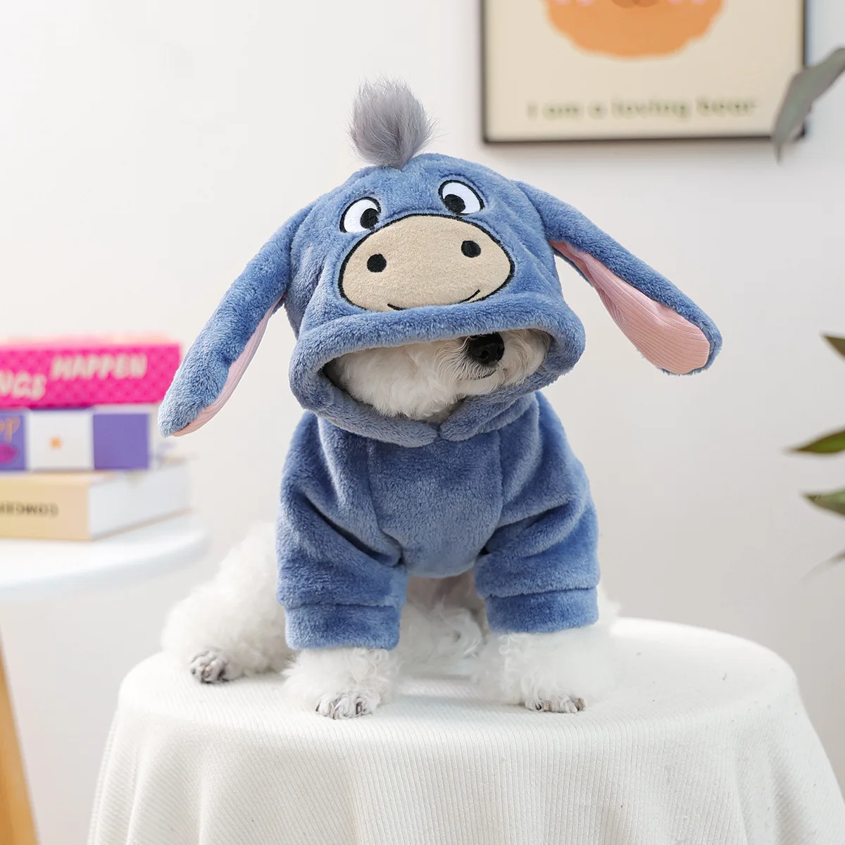 Lustiges Halloween-Kostüm für kleine Hunde, Fleece, warm, Cosplay, Haustier, Corgi, französische Bulldogge, Welpe, mittelgroße Kleidung, Mantel, Jacke, Zubehör – Detail 10