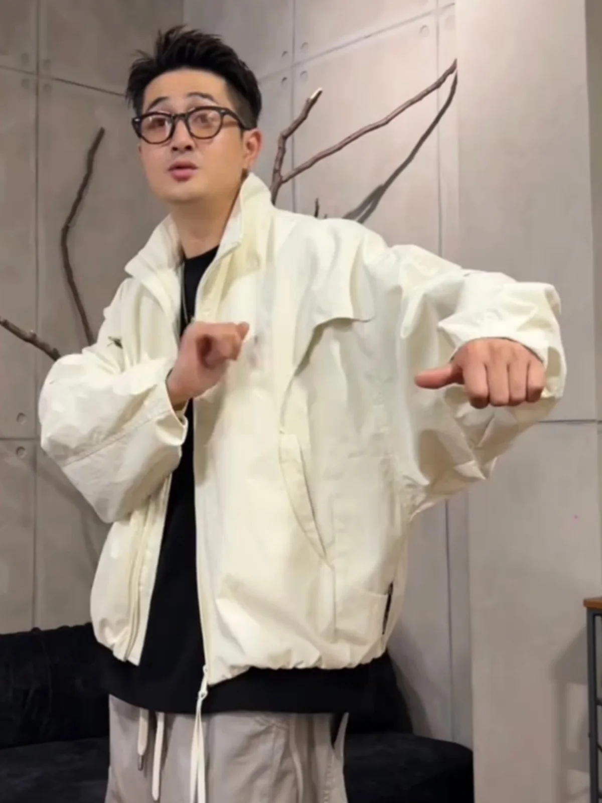 

Autumn Men's Faionable Casual Outdoor Jaet American Trendy Brand Functional ape Stand Collar Coat Breathable Polyester