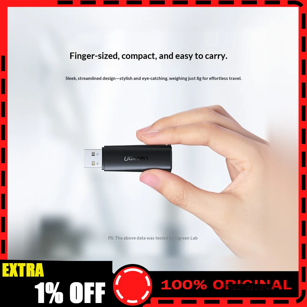 UGREEN 10927 CM264 USB 3.0 SD TF Card Reader Dual Slot Memory Card Adapter for Computer Laptop