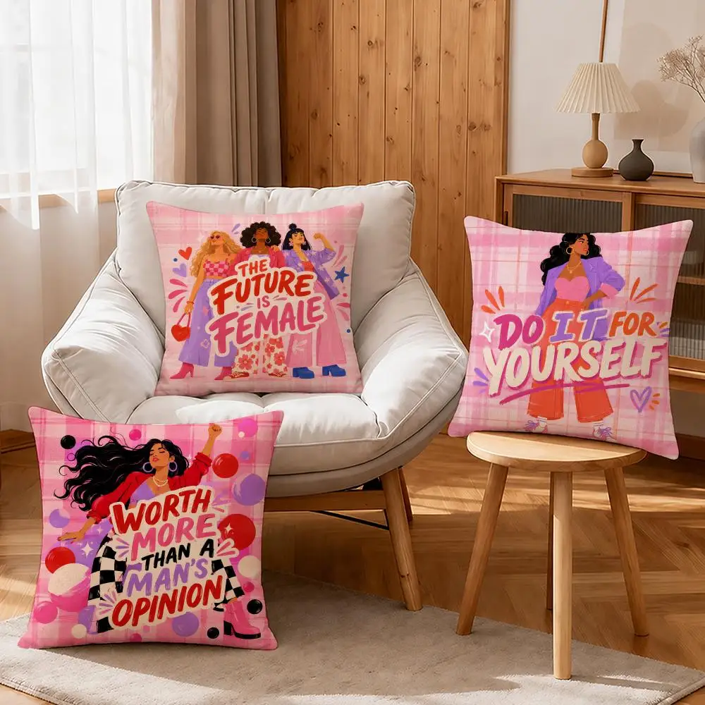 Quote Do It Yourself Cushion Cover Linen Anti-Mite Antibacterial Cushion Cover Invisible Zipper Sofa Decor