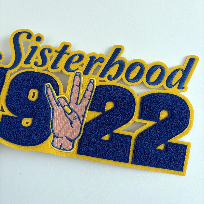 SGRHO حديد الشنيل الكبير على رقعة الأخت رقم 1922 رقعة سيجما جاما رو نادي نسائي للملابس، هدايا للنساء #5