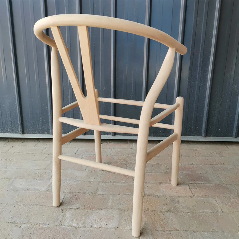 Wholesale Classic Modern Wooden Rattan Chair Wishbone Solid metal Wood Y Chair Restaurant Dining Chair