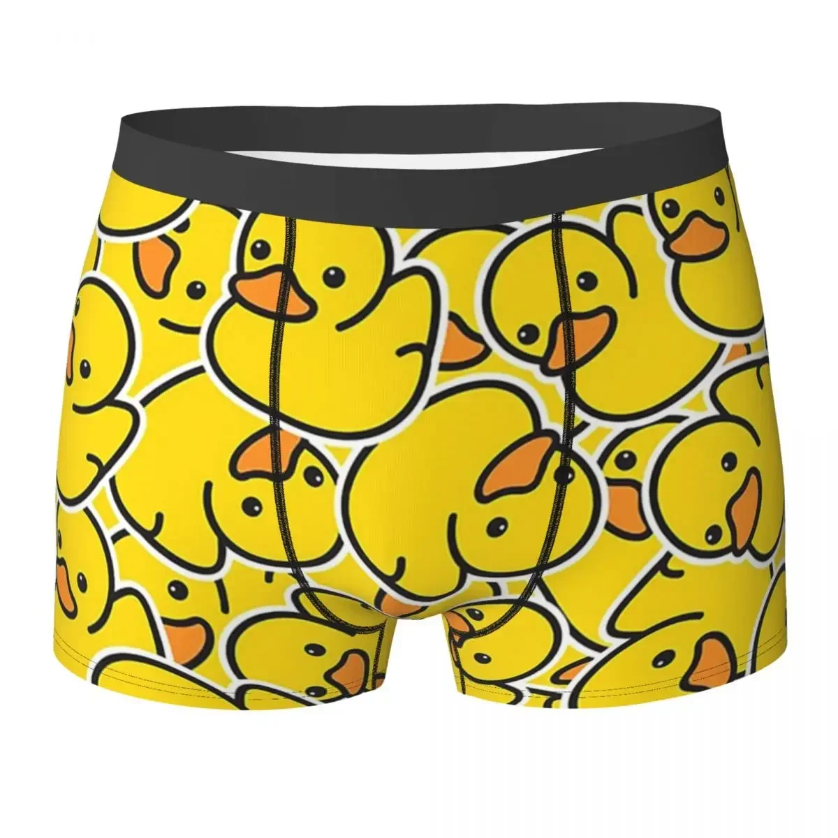 Boxer Underpants Shorts Yellow Classic Rubber Duck Panties Male Ventilate Underwear for Homme Man Boyfriend Gift