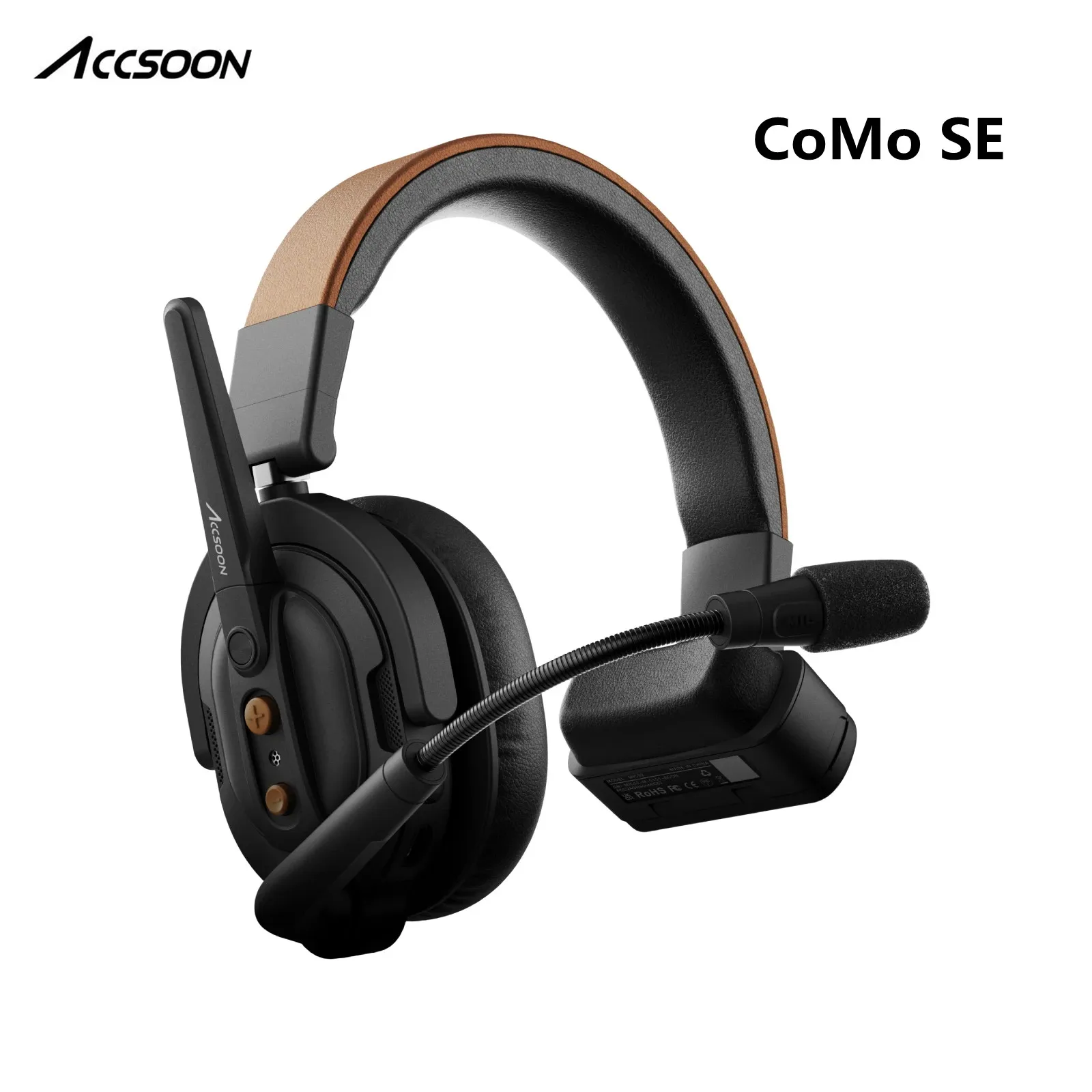 Accsoon CoMo SE 2.4GHz Full-duplex Wireless Intercom System Wireless Communication Headset for Shooting TV Film Production