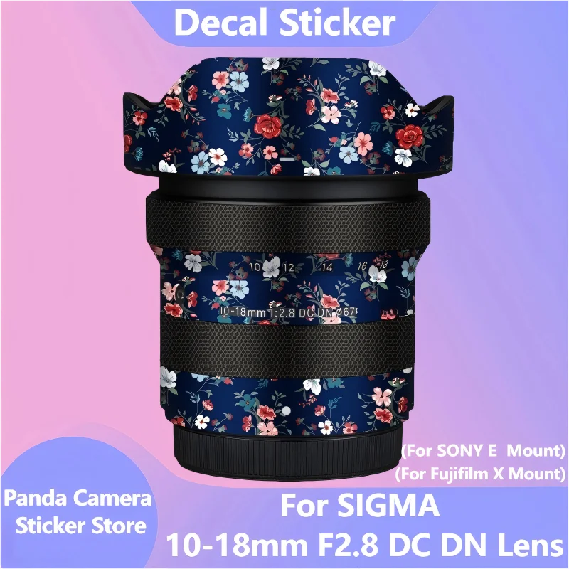 For SIGMA 10-18mm F2.8 DC DN Lens (For SONY E / Fujifilm X Mount) Sticker Anti-Scratch Coat Wrap Protective Film Body Protector