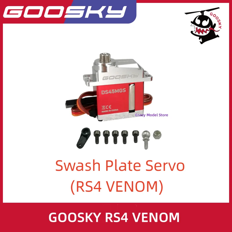 NEW GOOSKY RS4 VENOM RC Helicopter Spare Parts motor servo connecting rod Pitch control arm motherboard Side panel etc