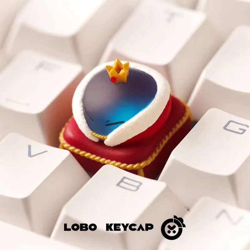 لطيف الملك الوحل Keycap للوحة المفاتيح الميكانيكية الكرز الشخصي أنيمي لعبة الكرتون المقتنيات الهدايا الراتنج الصليب محور Keycap