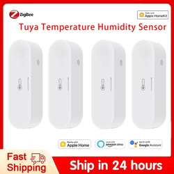 Tuya Zigbee Temperature Humidity Sensor Smart Home Thermometer Hygrometer Voice Control Work With Alexa Google Home Homekit