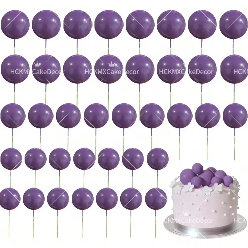 Set de 10 Adornos para Pastel con Globos Morados, Mini Globos Decorativos para Fiestas de Cumpleaños y Bodas
