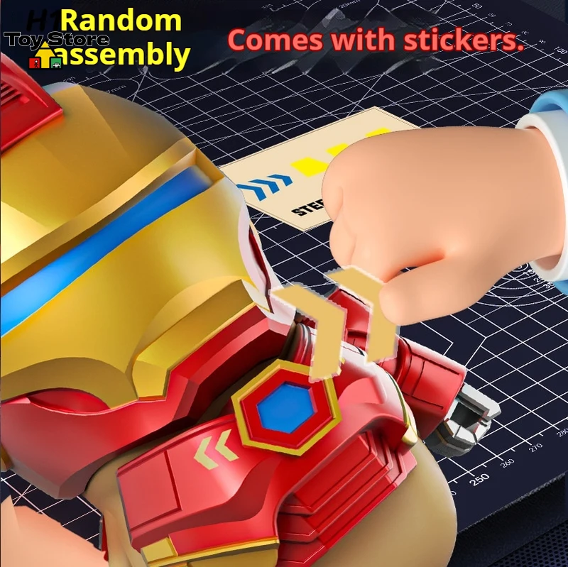 Robô Transformador Magnético Mecha Capybara DIY, Figura de Ação Estilo Homem de Ferro, Brinquedo Criativo para Decoração de Mesa para Meninos