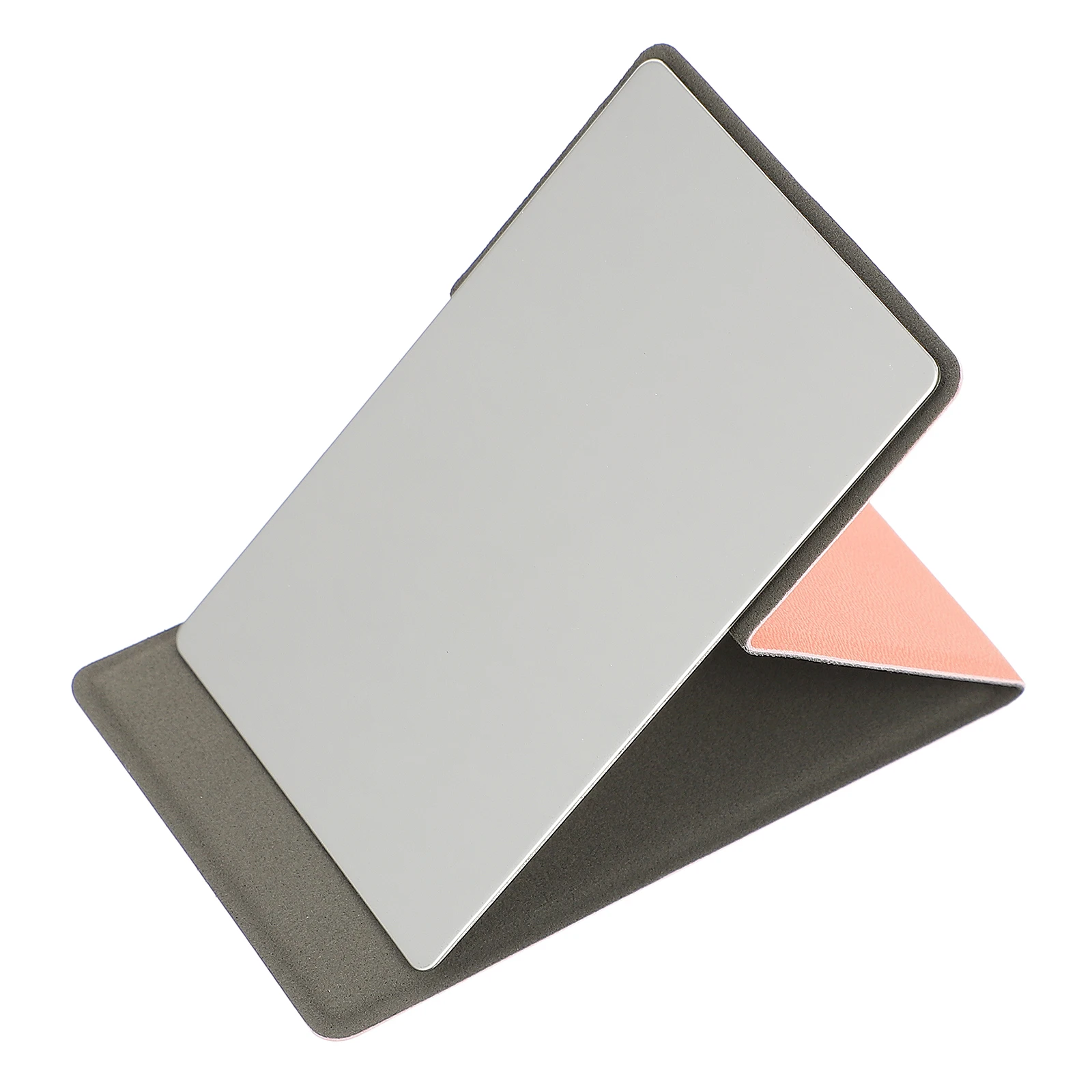 

Mirror Stainless Steel Portable Pu Folding Makeup Eyelash Foldable Pink Travel
