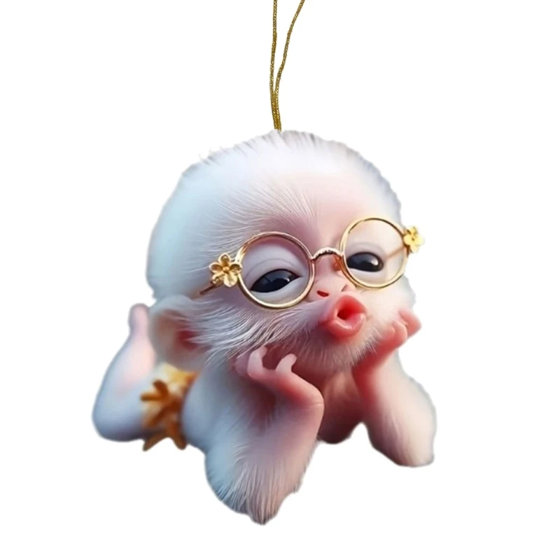 

A2BF Colorful Cartoon Auto Ornament Acrylic Interior Car decors Accessory for Vehicles
