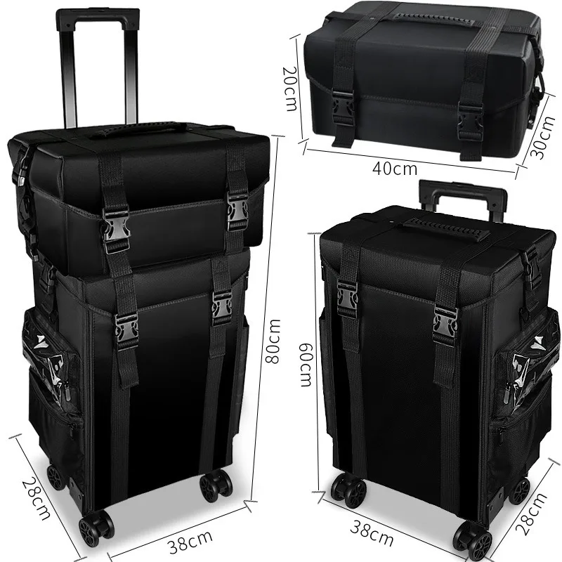 Multilayer Multifunctional Makeup Artist Follow-up Beauty Hair Salon Trolley Case