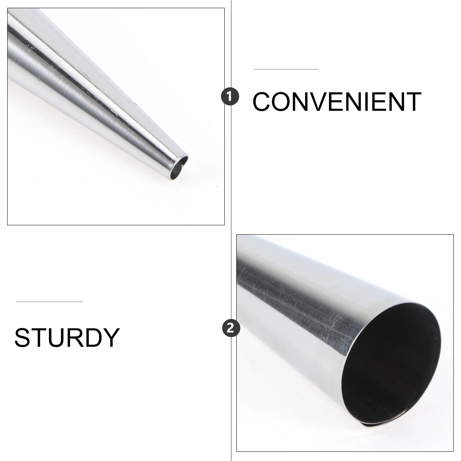 

16Pcs Stainless Steel Cylindrical Shaped Molds for Baking Pastries Large Croissant Mold Connoli Molds Connoli Form