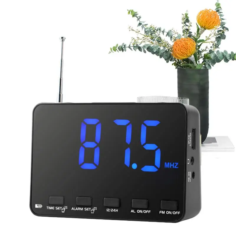 

Alarm Clock With Radio Home Radio Portable Multifunctional FM Alarm Clock Player For Bedside Home Adults Teens Kids Girls