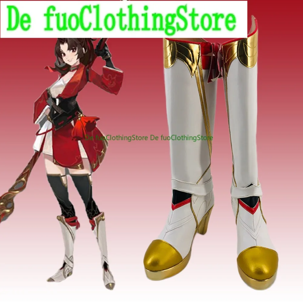 

DefuoClothing Honor Of Kings Yun Ying обувь для косплея аниме игры костюмы на Хэллоуин реквизит для вечеринки обувь