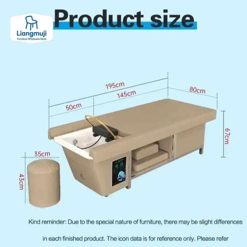 샴푸 베드 일본식 헤드 스파 워터 테라피 베드 미용사 의자 뷰티 살롱 헤어 워싱 일본식 헤어 살롱 가구