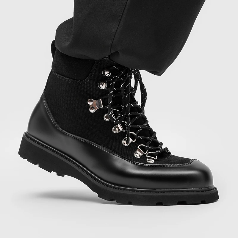 

Men's Derby Boots Designer Fashion Luxury Style office party Outdoor Fashion Leather Shoes Leisure Street High qualit New