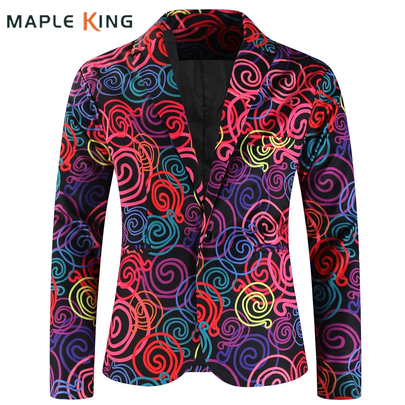 

Мужские блейзеры с 3D-принтом, костюмные пиджаки, стимпанк, новинка, мужские однобортные элегантные куртки для вечеринок