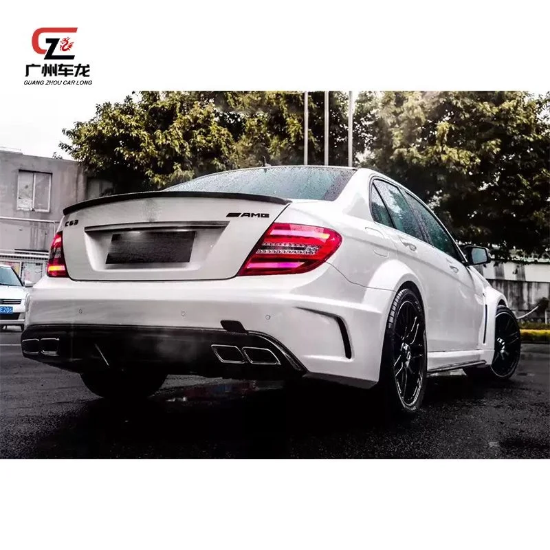 Hot selling BS Style Wide Car Bodykit For Mercedes Benz C Class W204 2007-2014 Front Rear Bumper Side skirts Fenders