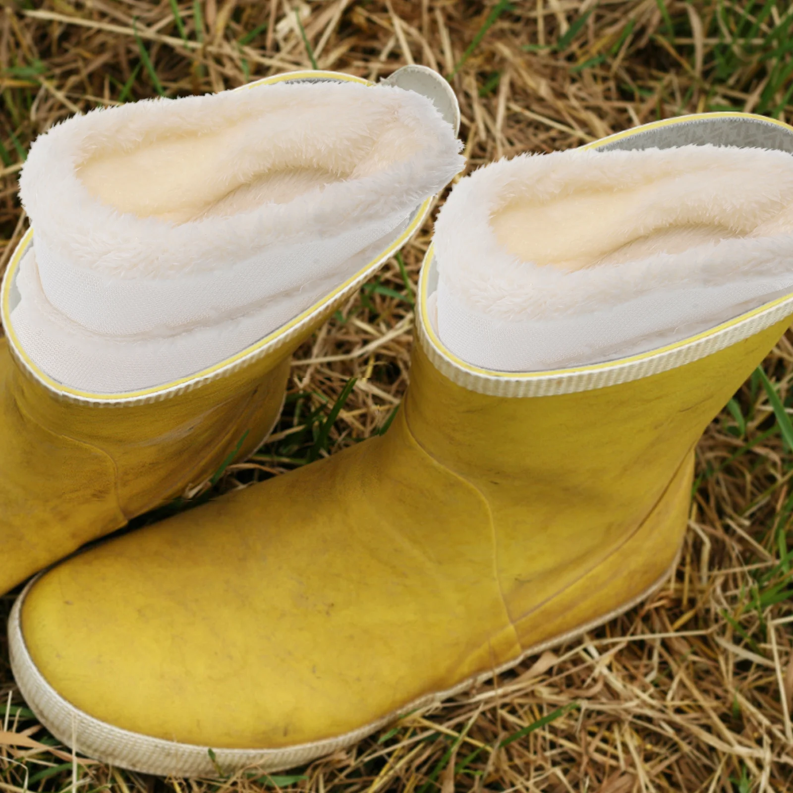 2 pares de cubiertas cálidas para zapatos de invierno, insertos para zapatos, zapatillas con forro, forro grueso de lana, cubierta de felpa cálida para zuecos sin cordones