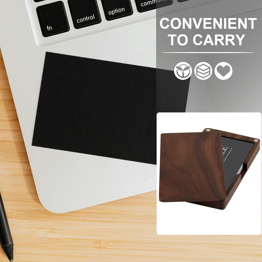 

Magnetic Business Card Box Cards Holder Lightweight Portable Passport ID Container Travel Case Storage Solution